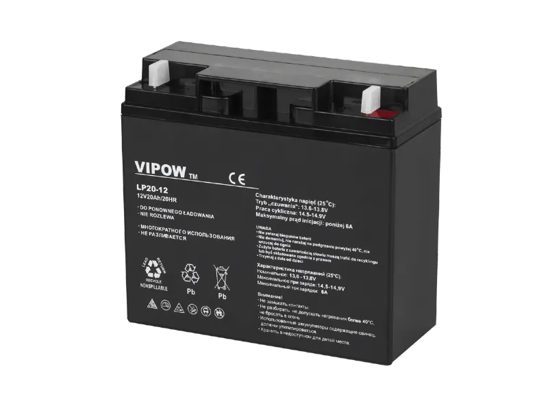 Acumulator Stationar AGM VRLA 12V 20AH Vipow