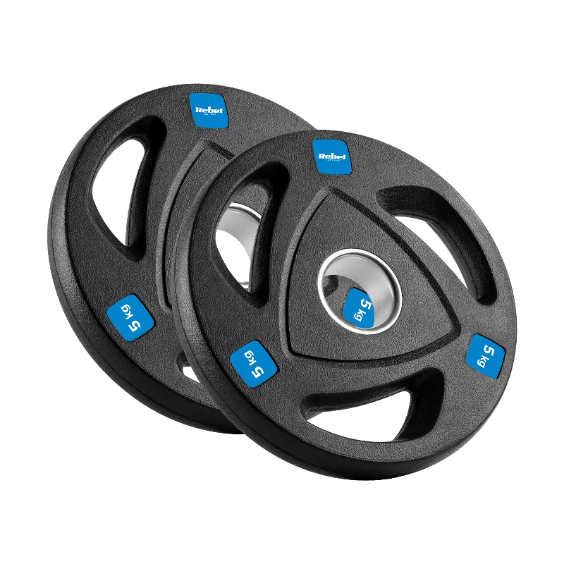 Disc Greutate Fonta Cauciucata Set 30 KG Rebel Active