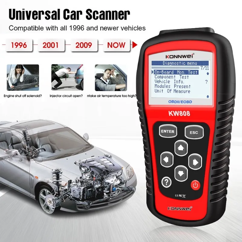 Multimetru Diagnoza Auto OBD2 KW808 Konnwei