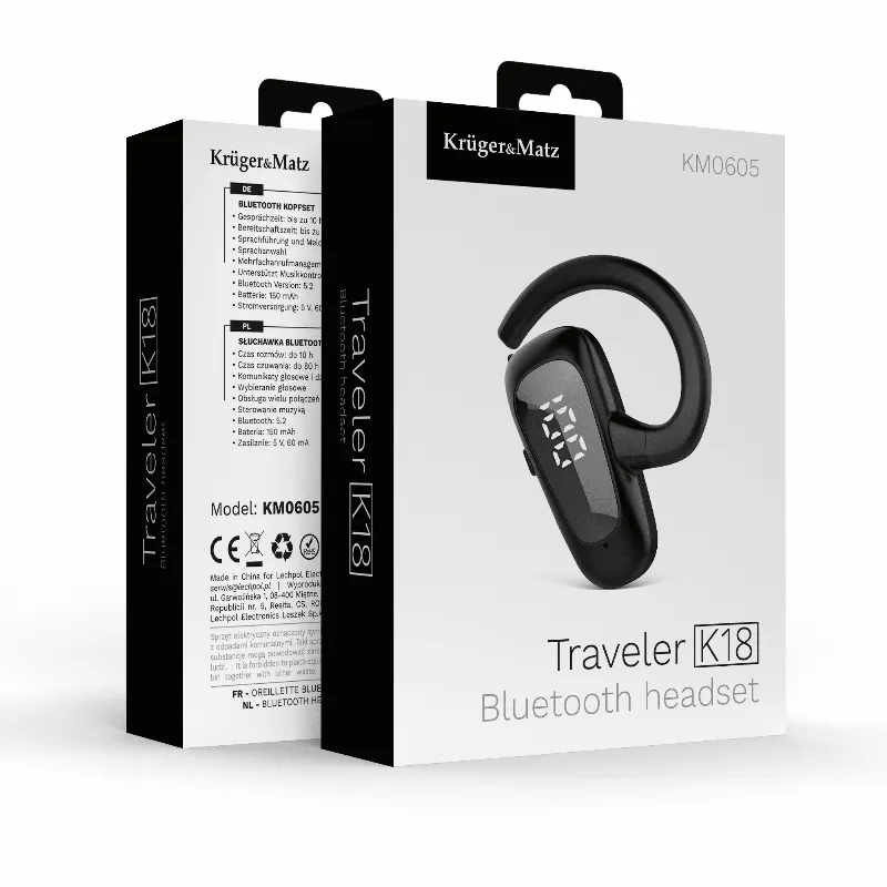 Headset Bluetooth 5.2 K18 Kruger Matz