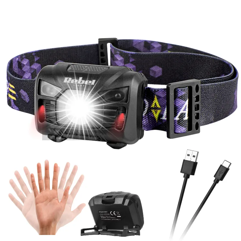 Lanterna Frontala LED 3W Accu 120LM Rebel