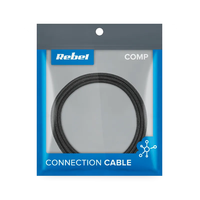 Cablu USB Magnetic 3 in 1 100CM Negru Rebel