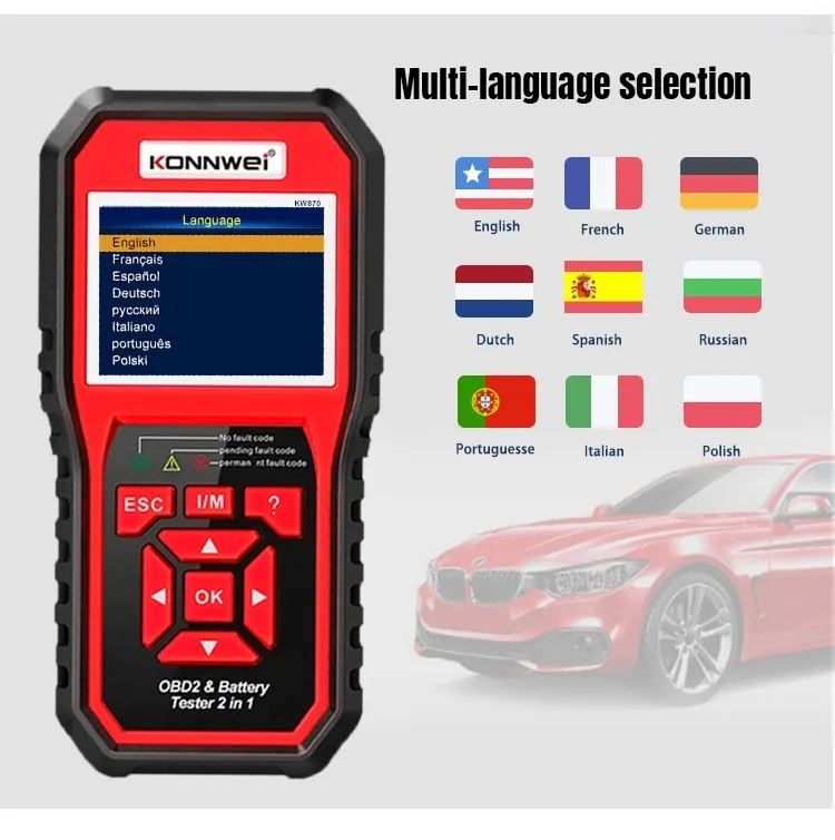 Multimetru Diagnoza Auto OBD2 KW870 Konnwei