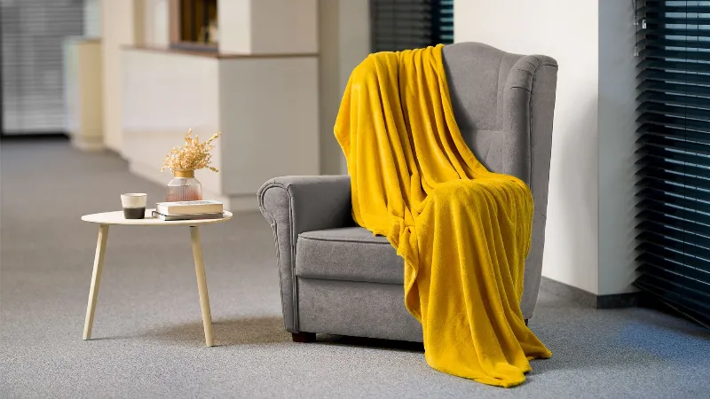 Patura Fleece Polar 150X200CM Galbena Teesa