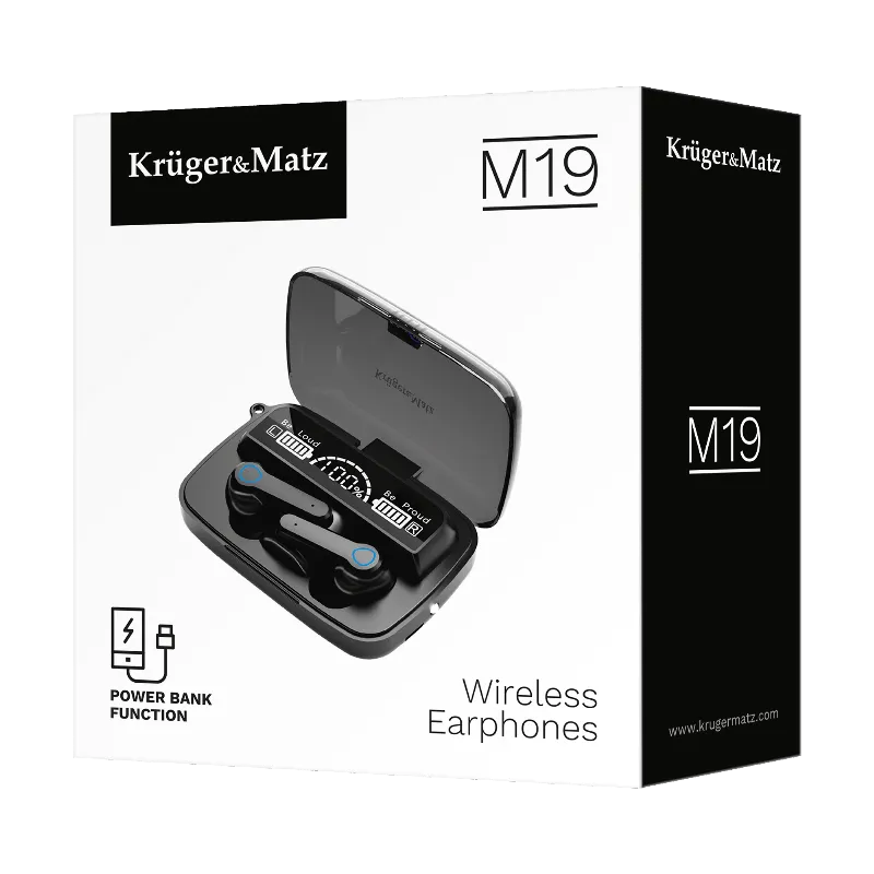 Casti Bluetooth 5.3 Powerbank M19 Kruger Matz