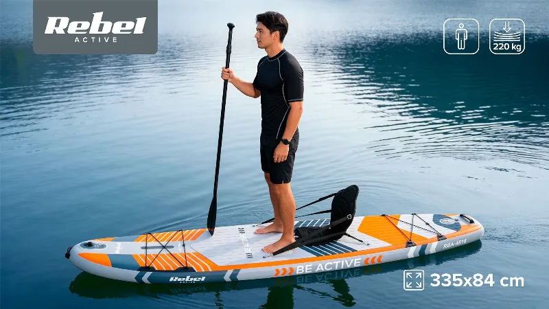 Set Placa Gonflabila Stand Up Paddle Sup Pro Rebel Acti