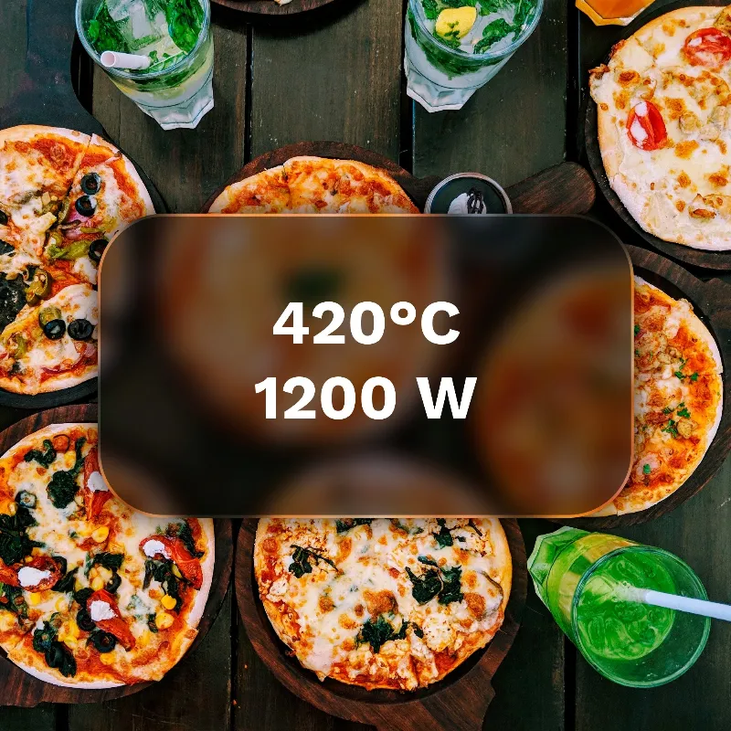 Cuptor Pizza 1200W Supreme Fun Teesa