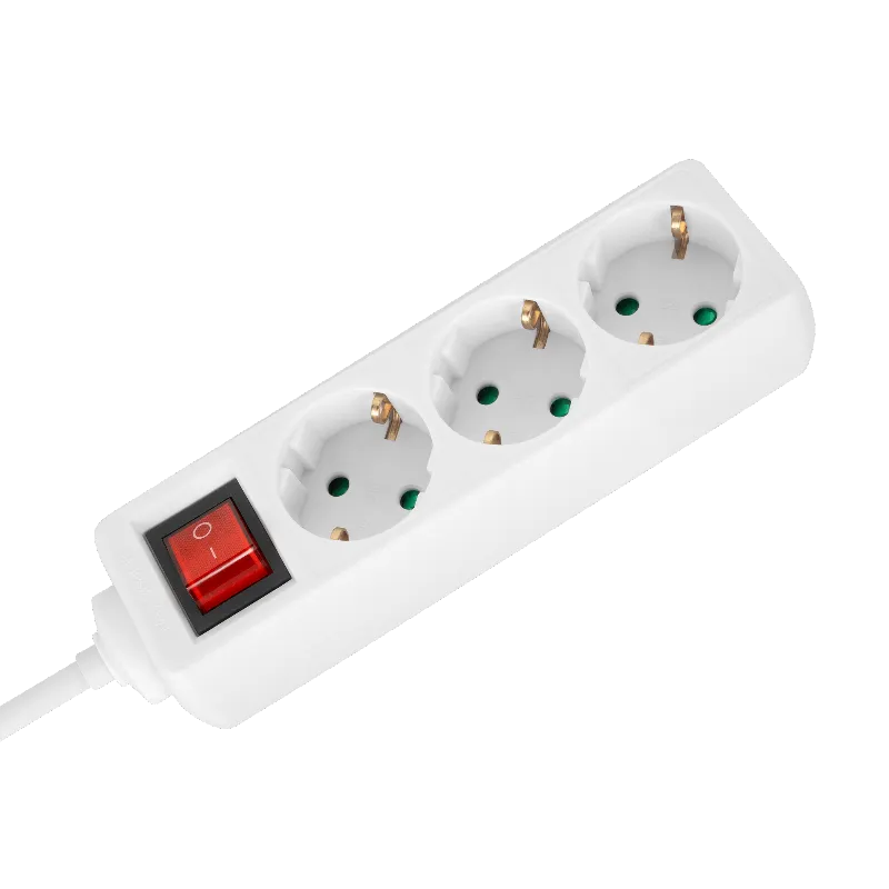 Prelungitor 3 Prize cu Intrerupator 3X1.5MM 3.0M Rebel