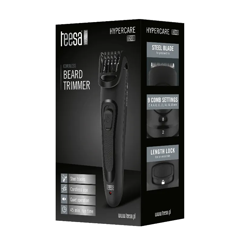 Cordless Beard Trimmer Hypercare T200 Teesa