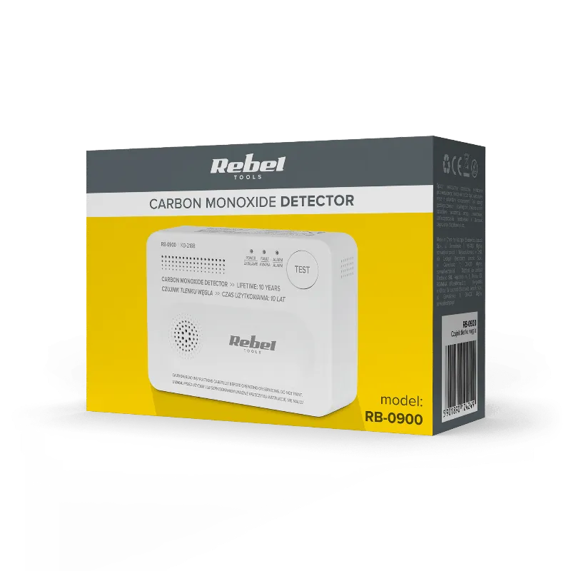 Detector Senzor Monoxid de Carbon Rebel