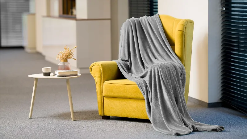 Patura Fleece Polar 200X220CM Gri Teesa