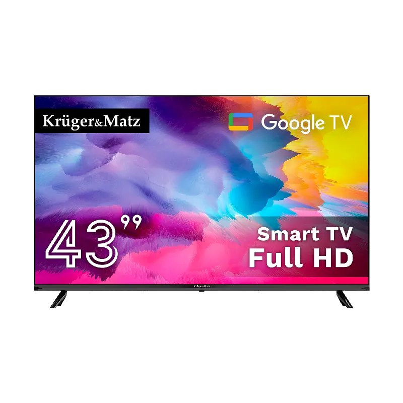 Google Smart TV 43 Inch 108CM H265 HEVC Kruger Matz