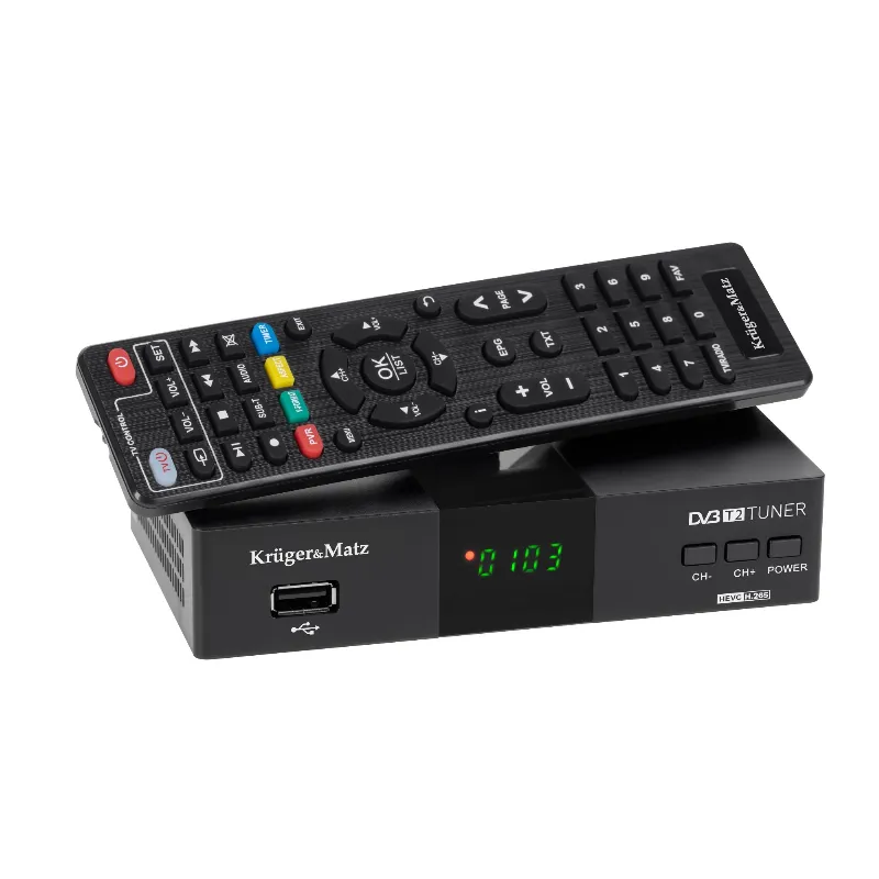Tuner DVB-T2 H.265 HEVC Kruger Matz