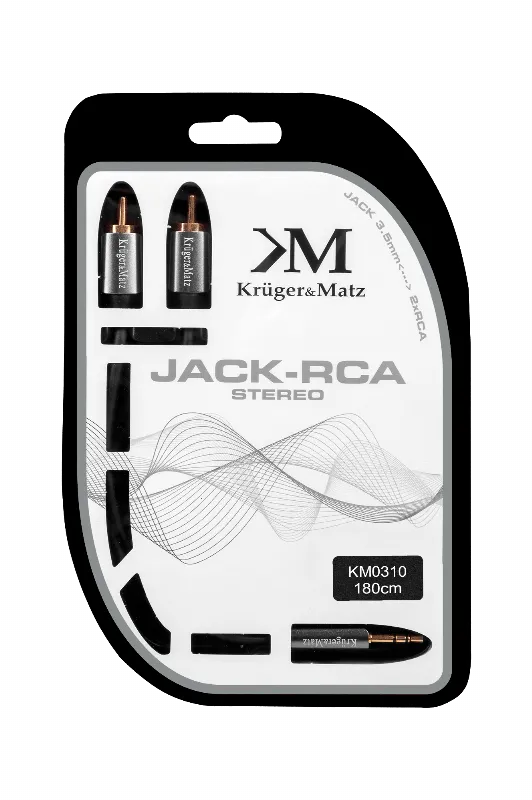 Cablu 3.5-2RCA 1.8M Kruger Matz