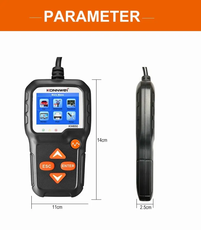 Tester Baterii KW650 Konnwei