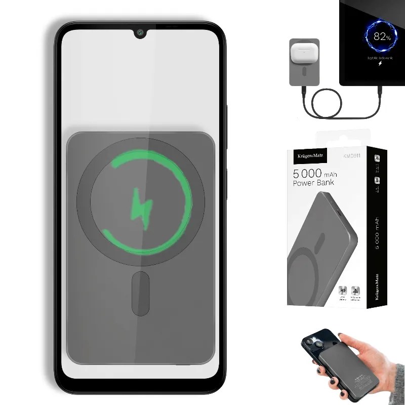 Power Bank 5000 MAH MAG Safe Kruger Matz