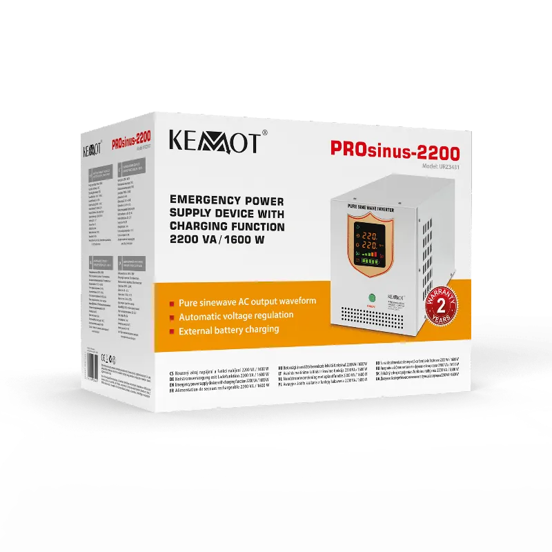 UPS Centrale Sinus Pur 2200VA/1600W 12V Kemot