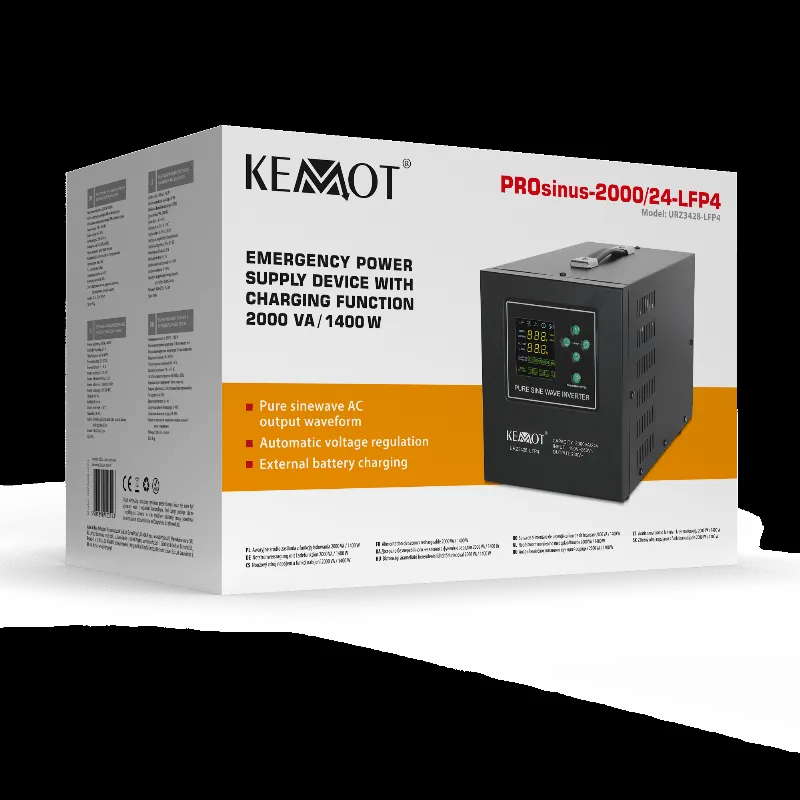 UPS Centrale Sinus Pur 2000VA/1400W 24V Kemot