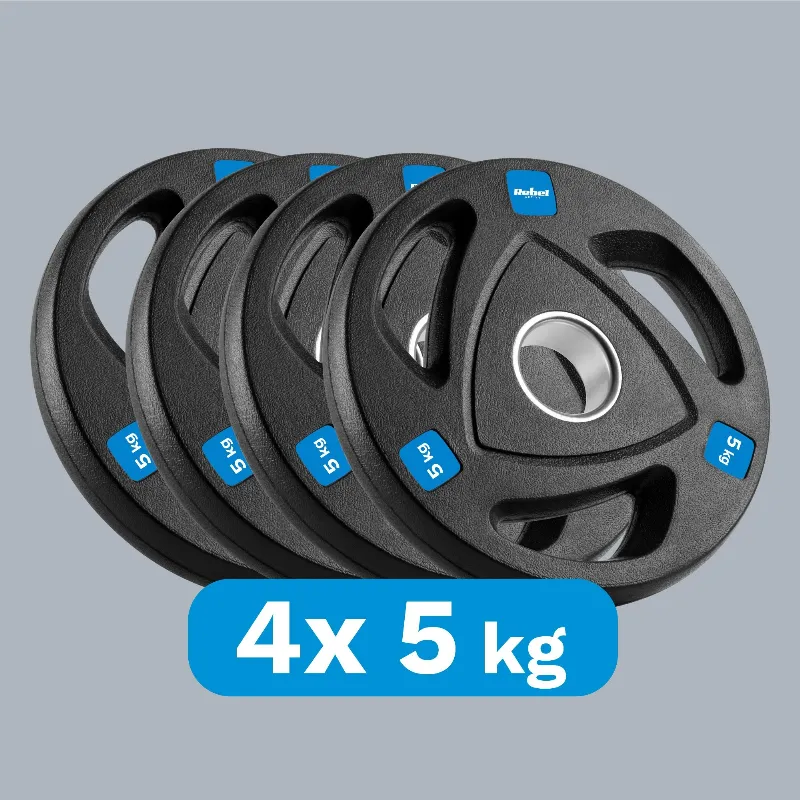 Disc Greutate Fonta Cauciucata Set 4 X 5 KG Rebel Activ
