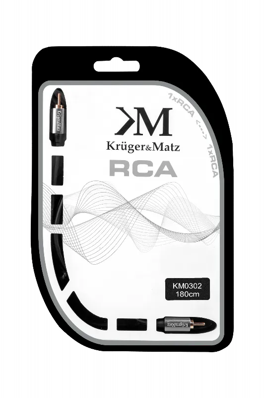 Cablu 1RCA-1RCA 1.8M Kruger Matz