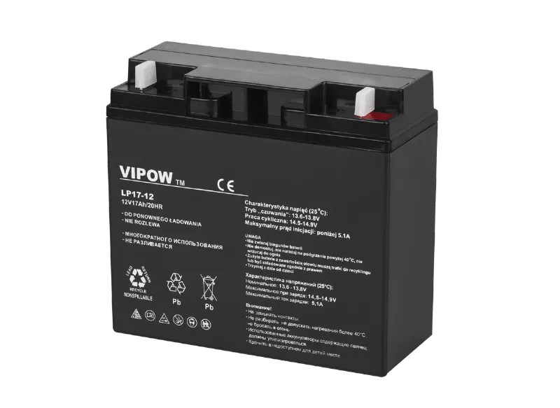 Acumulator Stationar AGM VRLA 12V 17AH Vipow