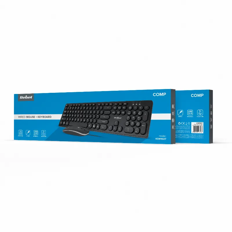 Kit Tastatura si Mouse cu Fir WDS200 Rebel
