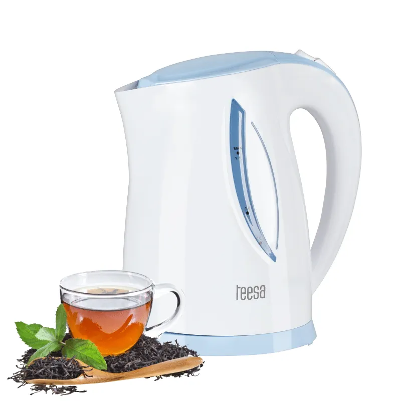 Fierbator Electric Cordless 1.7L Alb/Albastru Teesa