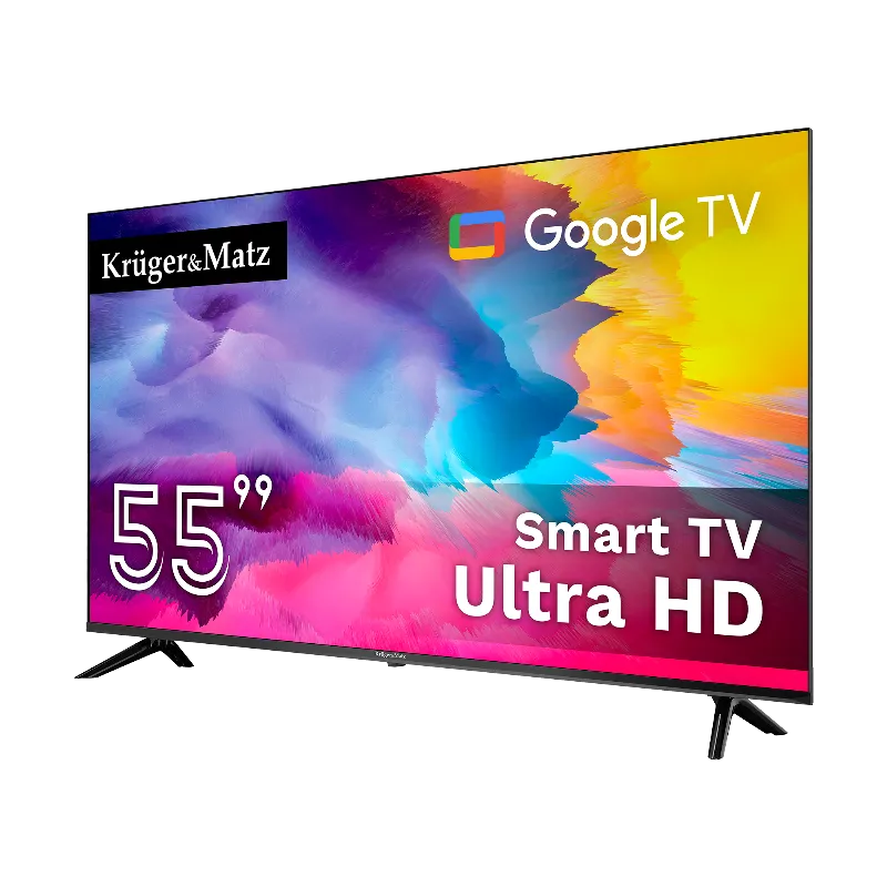 Google Smart TV 55 Inch 141CM Ultrahd 4K Kruger Matz