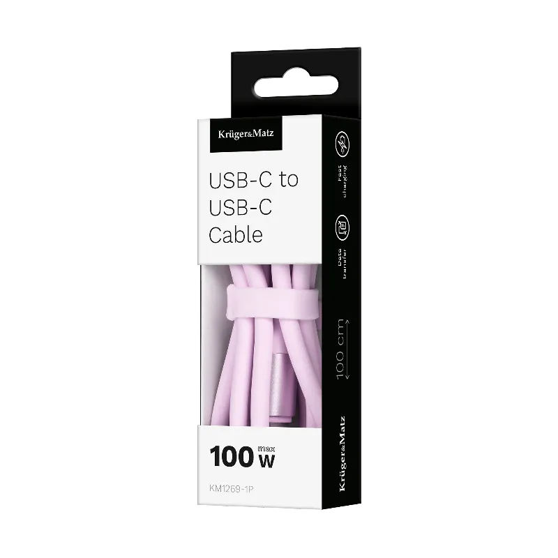 Cablu Silicon Type C-Type C 100W 1M Basic Kruger Matz