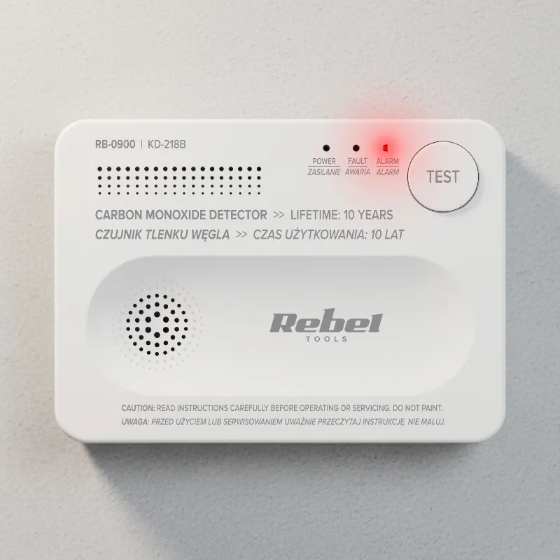 Detector Senzor Monoxid de Carbon Rebel