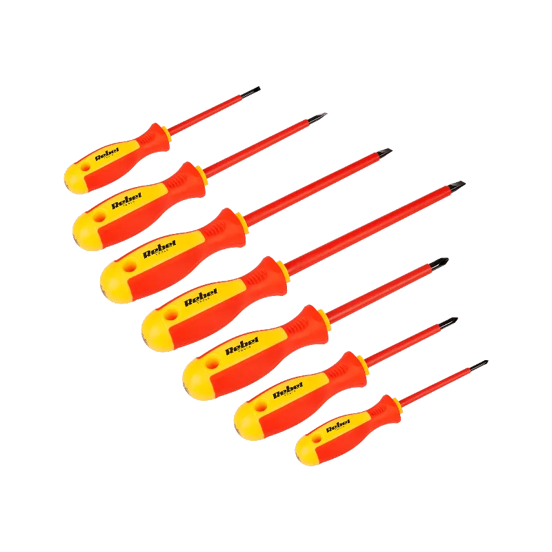 Set Surubelnite Izolate 1000V 7 Buc Rebel