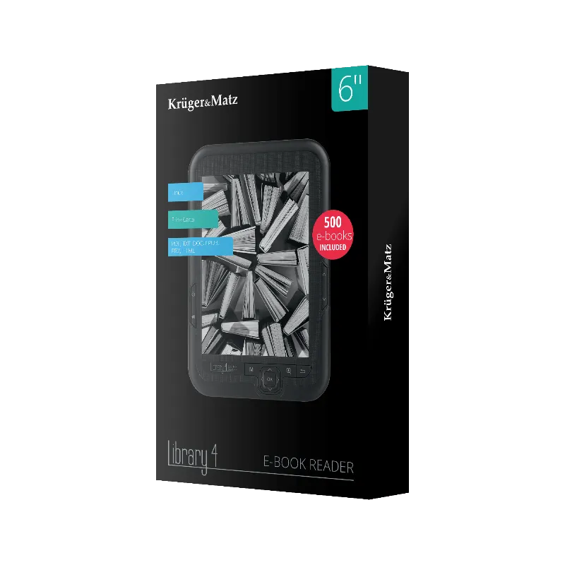 Ebook Reader 6 Inch E-Ink Library 4 Kruger Matz