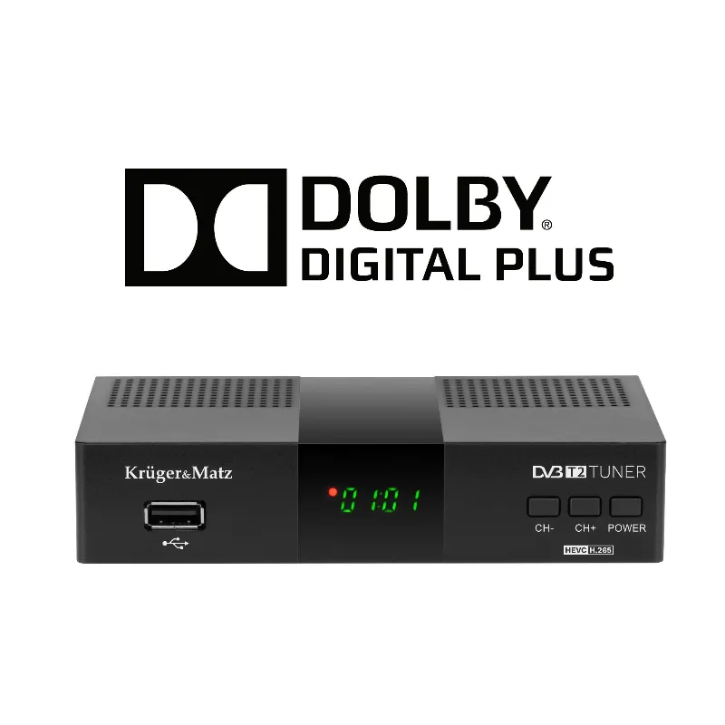 Tuner DVB-T2 H.265 HEVC Kruger Matz
