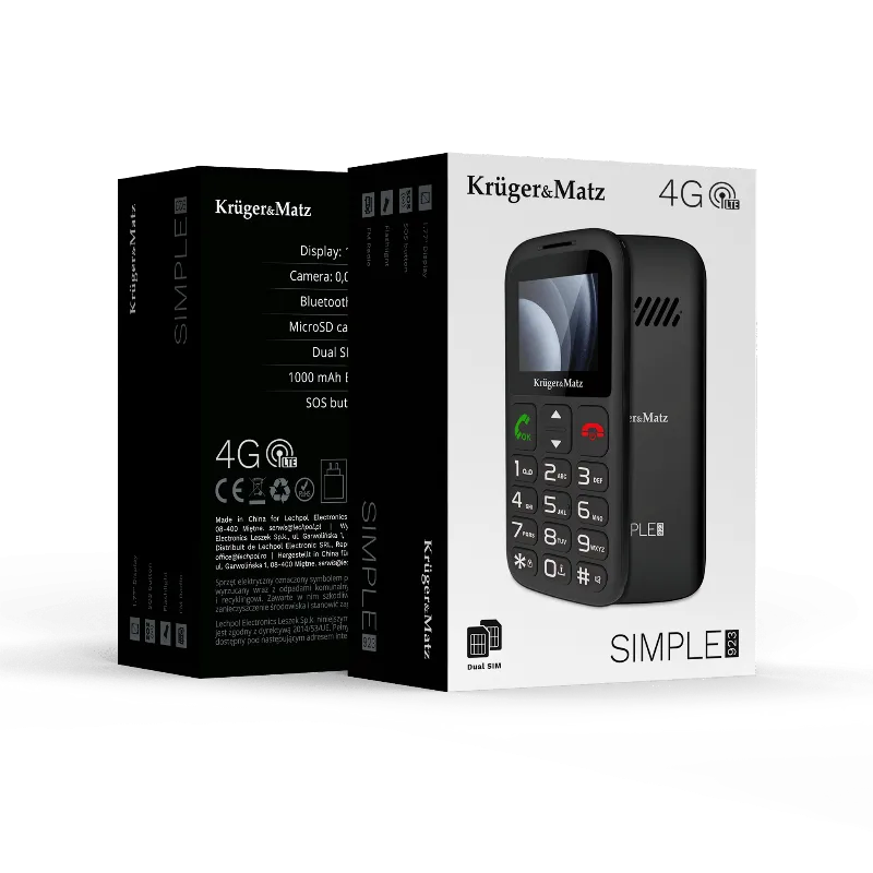 Telefon GSM Seniori Buton SOS Kruger Matz