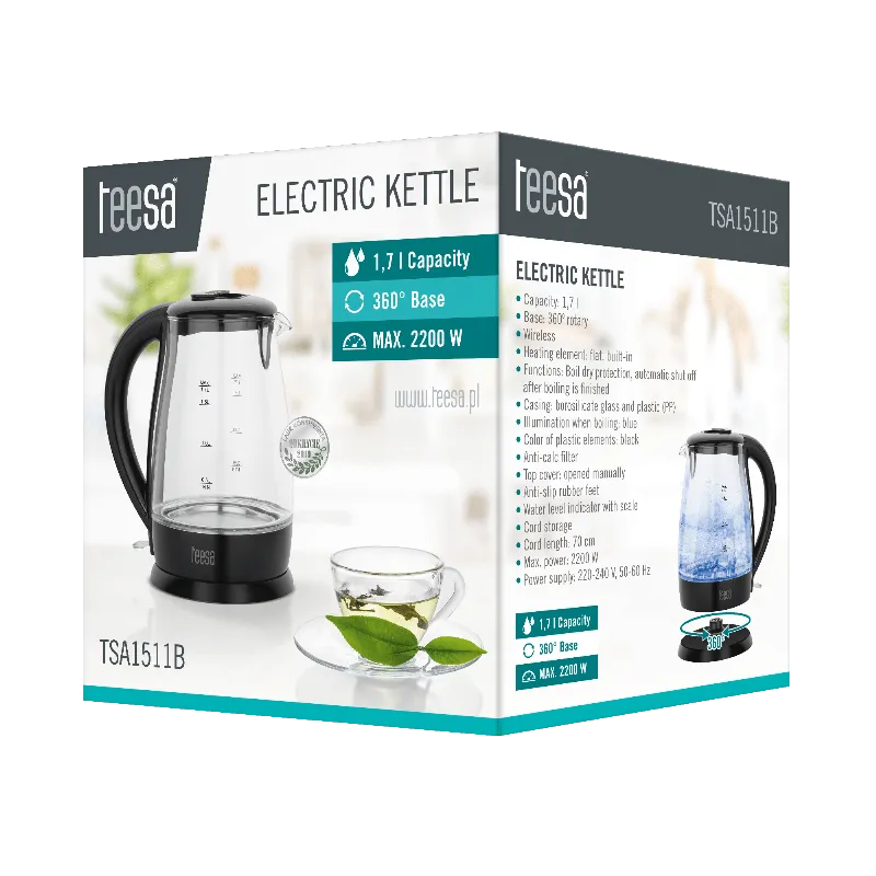 Fierbator Electric Cordless 1.7L Teesa