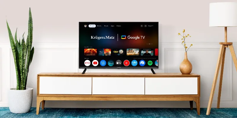Google Smart TV 5.0 32 Inch 81CM H265 HEVC Kruger Matz