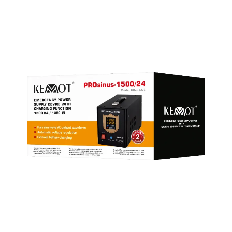 UPS cu Sinus Pur - 24V / 1050W / Negru