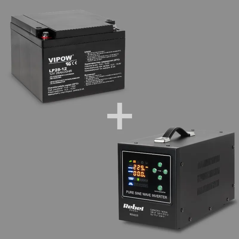UPS Centrale Termice Sinus Pur 1000VA 700W 12V Rebel