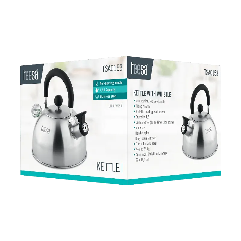 Ceainic cu Fluier Otel 1.8L Teesa