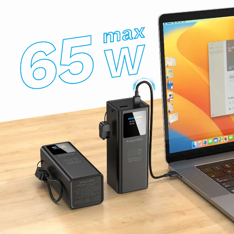 Power Bank 20000 MAH Li-Ion 65W QC PD Kruger Matz