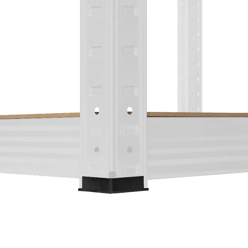 Raft Metalic 5 Polite 750KG MDF 180X90X40 Alb Rebel