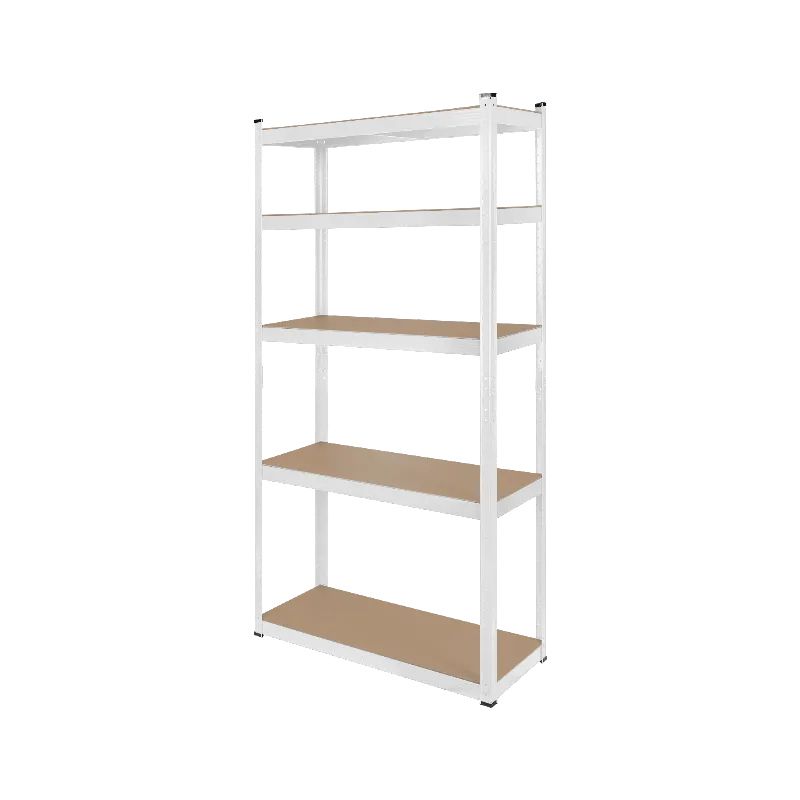 Raft Metalic 5 Polite 750KG MDF 180X90X40 Alb Rebel