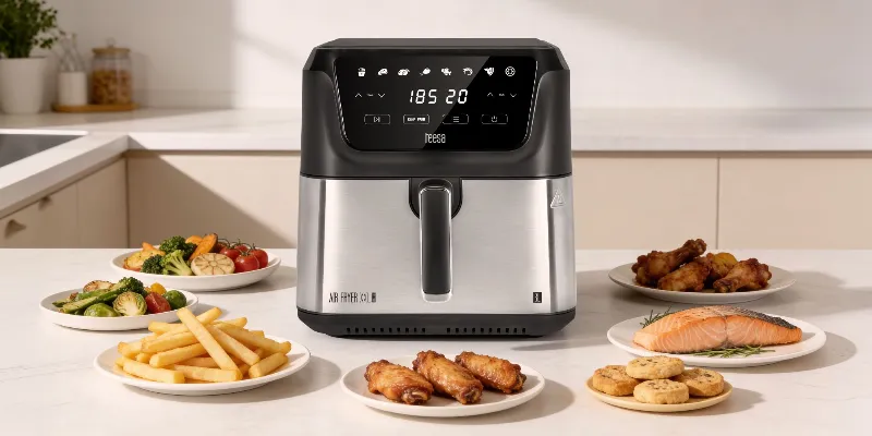 Friteuza Airfryer 8L 1700W Digital Air Fryer XXL Teesa