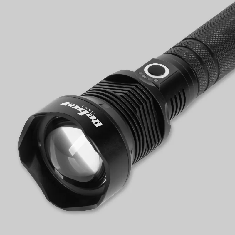 Lanterna 20W cu 2 Acumulatori 26650 Rebel