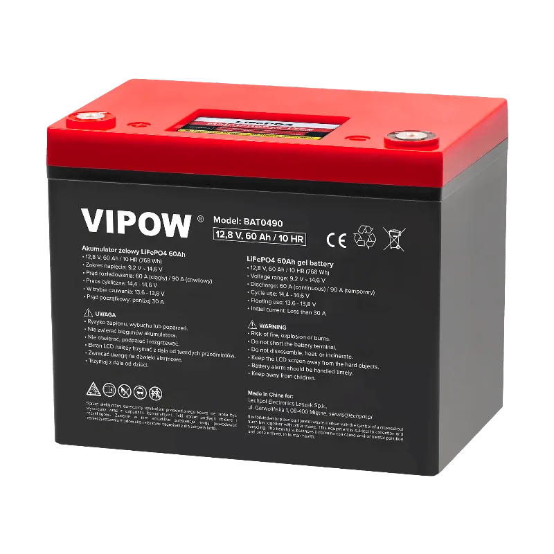 Acumulator LiFePO4 12,8 V 60 Ah cu BMS
