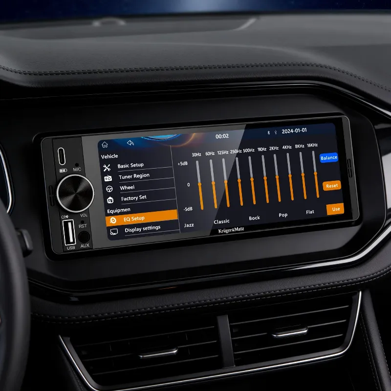Player Auto 1 din 4X60W Carplay Androidauto Kruger Matz