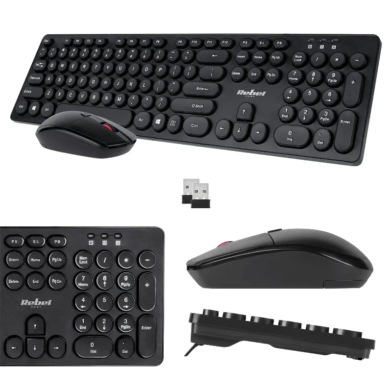 Kit Tastatura si Mouse Wireless WS400 Rebel