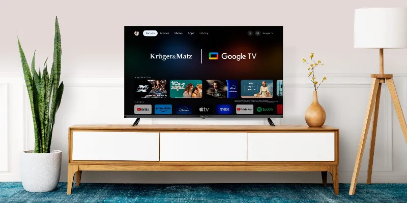 Google Smart TV 43 Inch 108CM H265 HEVC Kruger Matz