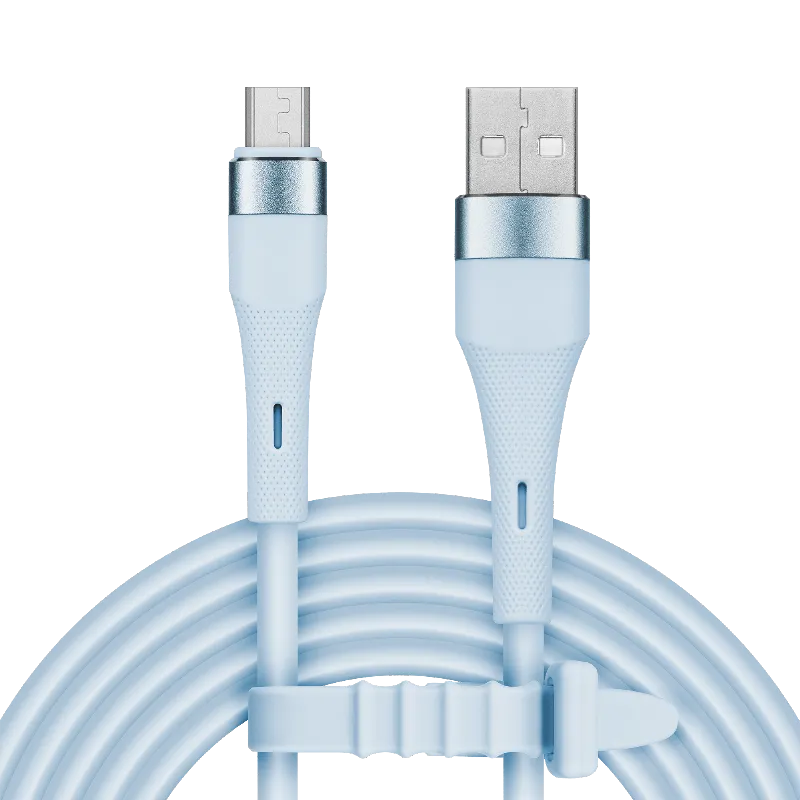 Cablu Silicon USB-Micro USB 1M Basic Kruger Matz