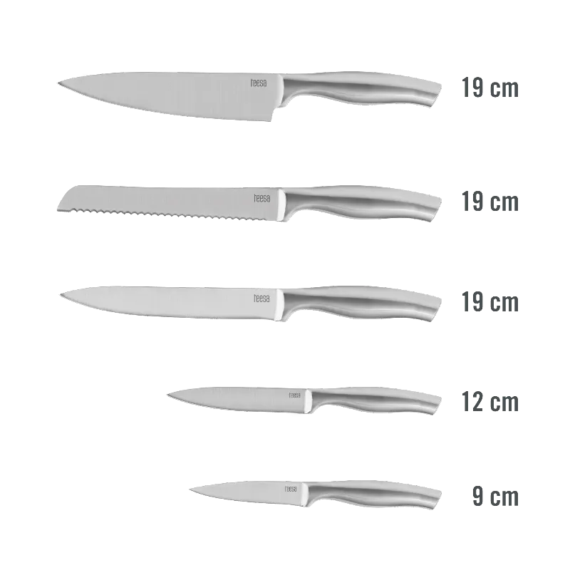 Set 5 Cutite in Bloc Lemn Teesa